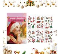 Adesivi Temporanei Per Bambini Decalcomanie Impermeabili Finto Babbo Natale