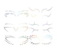 Adesivi Temporanei per Occhi, Set 6 Pezzi, Stile Misto per Make-up | Carta Adesivo a Trasferimento, Uso Non Permanente, Sicuri sulla Pelle, per Donne e Ragazze Stile Casuale