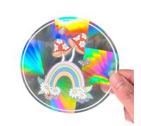 Adesivi traslucidi per acchiappasole in vetro PVC per effetti luminosi arcobaleno nella tua casa (D)