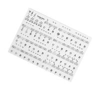Adesivi trasparenti per l'apprendimento della musica Strumento di formazione riutilizzabile con notazione del personale adatto per 88 61 54 tasti Pianoforti elettronici adesivi per tastiera