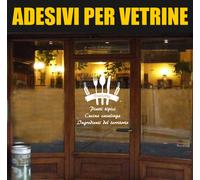 adesivi trattoria ristorante bar menù personalizzabili vetrine negozi a1073