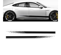 Adesivi universali in PVC per porte per auto Strisce sportive Styling Vinyl Film Side Skirt Decalcomanie Decorazione Accessori per la messa a punto esterna automatica
