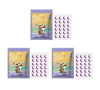 Adesivi UV da 72 pezzi per la protezione solare a forma di luna a forma di nano adesivi adesivi di rilevamento UV per bambini che impediscono a scottature solari comodi in tessuto