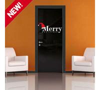 adesivi vetrine vetrofanie buon natale b&b casa decorazioni porta muri vetri