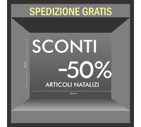 adesivi vetrofania vetrine saldi fuori tutto natale a1213
