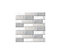 Adesivi vintage in PVC per piastrelle, 10 pezzi, mosaico marmo, decalcomanie da parete per bagno e cucina, 20 x 20 cm