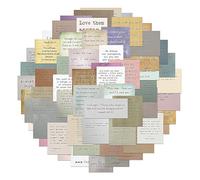 Adesivi vintage per diari biblici: 50 citazioni motivazionali sulla lettera della macchina da scrivere | Adesivi delle Sacre Scritture impermeabili per diari e decorazioni | Adesivi per versi