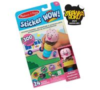 Melissa & Doug Sticker WOW 24 pagina's activiteitenpad en stickerstempel, 300 s