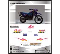 ADESIVI XT 600 3TB 1990 1995 METALLIZZATI GLITTER ADESIVI STICKERS DECALS