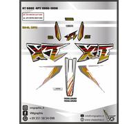 ADESIVI XT 600 4PT 1996 2000 METALLIZZATI GLITTER ADESIVI STICKERS DECALS