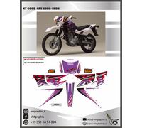 ADESIVI XT 600 4PT 1996 2000 METALLIZZATI GLITTER ADESIVI STICKERS DECALS