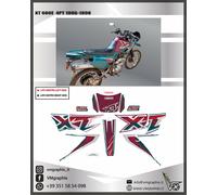 ADESIVI XT 600 4PT 1996 2000 METALLIZZATI GLITTER ADESIVI STICKERS DECALS