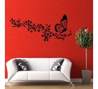 Adesiviamo Wall0000695 R L Adesivo da Parete, PVC, Rosso, 80 x 35 cm