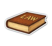 Adesivo: 200 mm, 1 pezzo - gigante LAW codice di legge per porte e vetro