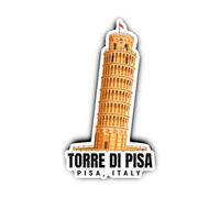Adesivo: 200 mm, 1 pezzo, Torre di Pisa Pisa, Italy Gigante Vinile Italia, Motivo