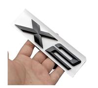 Adesivo 3D ABS cromato nero X2 lettere distintivo decalcomanie emblema posteriore del bagagliaio dell'auto for X2 F39 U10 M35i 2024 2025 2019 Accessorie(Glossy Black)