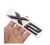 Adesivo 3D ABS cromato nero X2 lettere distintivo decalcomanie emblema posteriore del bagagliaio dell'auto for X2 F39 U10 M35i 2024 2025 2019 Accessorie(Matte Black)