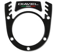 ADESIVO 3D BLOCCHETTO COPRI CHIAVE compatibile per MOTO DUCATI DIAVEL carbonio