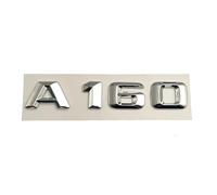 Adesivo 3D con lettere cromate in ABS for il baule posteriore dell'auto, emblema, logo, compatibile con gli accessori A45, A180, A200, A250, A260, W176 e W177.(A160)