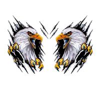 Adesivo 3D Fiamma Aquila, 1 adesivo Para 3D Wolf Head Adesivo decorativo per auto, Wolf Decal Car Decal Sticker in vinile per auto, camion, 18 x 25 cm