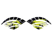 Adesivo 3D ginocchiere serbatoio laterale moto - pellicola antigraffio fiamma...