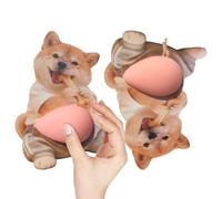 Adesivo 3D in silicone a forma di ventre di animale da schiacciare, adesivo 3D in silicone a forma di pancia di cane, decalcomanie per computer portatile, album di ritagli, agenda, cancelleria, laptop