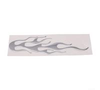 Adesivo 3D riflettente per carrozzeria auto, per vari veicoli, auto, camion, ATV, moto, cruiser, chopper, impermeabile, morbido gel in PVC, colore argento