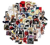 Adesivo 50 PCS, Death Note Japanese Anime Sticker, Graffiti Sticker impermeabile per laptop, bagagli, skateboard, auto, bambini e adolescenti