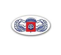 Adesivo 82nd Airborne Division US A1282 7 x 3,5 cm
