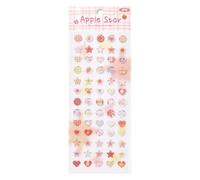Adesivo a forma di stella adorabile adesivo decorativo epossidico per album di ritagli per diario artigianale biglietti di auguri decorazione epossidica decorativa a forma di stella bella scrapbook