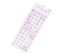 Adesivo a forma di stella adorabile adesivo decorativo epossidico per album di ritagli per diario artigianale biglietti di auguri decorazione epossidica decorativa a forma di stella bella scrapbook