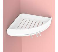 Adesivo Angolo Scaffale Bagno Mensola Shampoo da Parete Cesto