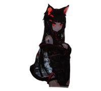 Adesivo Anime Cat Girls Tankpad protezione vernice decorazione adesivo auto l...