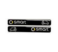 Adesivo Anticollisione Specchietto Retrovisore per Auto, Antigraffio, Decalcomania Protezione, Strisce Decorative, Accessori Esterni Retrofit Stile, Per Smart Fortwo Forfour 450 451 453,bla-ck