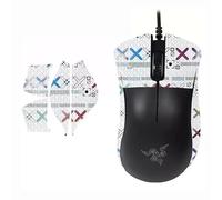 Adesivo antiscivolo per mouse, compatibile con mouse wireless Razer DeathAdder Essential (bianco B Half)