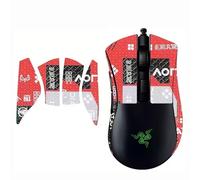 Adesivo antiscivolo per mouse per mouse Razer DeathAdder V2 Mini mouse da gioco wireless, metà rosso