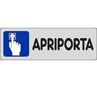 Adesivo Apriporta indicazione bottone blu 15CMx5CM Adesivo Apriporta indicazione bottone blu 15CMx5CM