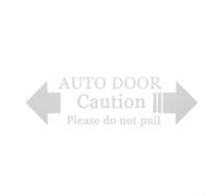 Adesivo Auto Automatic Door Hint Caution 19x6cm Impermeabile(White) | Materiale PET , nero , agli agenti atmosferici, per facile applicazione