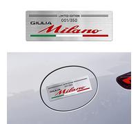 Adesivo Auto Emblema Milano Edizione Limitata Decalcomania 001/350 Decorazione compatibile con Giulia 952 Accessori (A)
