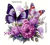 Adesivo Auto Farfalla Fiore Colorato Vinile Impermeabile Copri Graffi