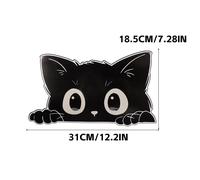 Adesivo Auto Gatto Nero PVC Impermeabile Copri Graffi Decal Vinile