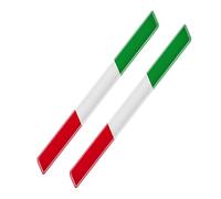 Adesivo Auto Italia Flag - Decal decorativo per Camion | Bandiera tricolore Italiana | Grafica Moto adesivi | Adesivo decorativo in resina epossidica | Secoli auto 3D