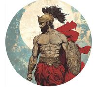 Adesivo auto XXL 30X30 dio greco Ares adesivo