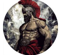 Adesivo auto XXL 30X30 dio greco Ares adesivo