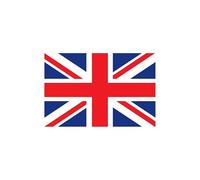 Adesivo BANDIERA INGLESE Gran Bretagna (15x10 cm) Rosso