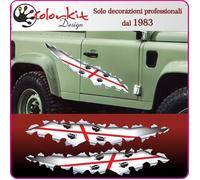 Adesivo bandiera Sardegna effetto strappo - cm.120x24 - By Colorkit 001388