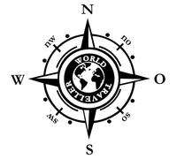 Adesivo bussola per interni ed esterni (RPt 53) (9 cm, nero 4/1)