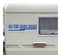 Adesivo camper frase viaggi frase personalizzata on the road again a1252