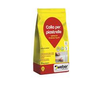 Adesivo cementizio deformabile Weber col progres Top S1 bianco 5kg