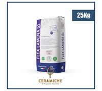 Adesivo cementizio Flex Lamina S1 Bianco 25KG per piastrelle gres marmo esterni